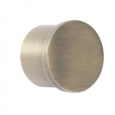 Polished Brass Round Curtain Rod End Cap