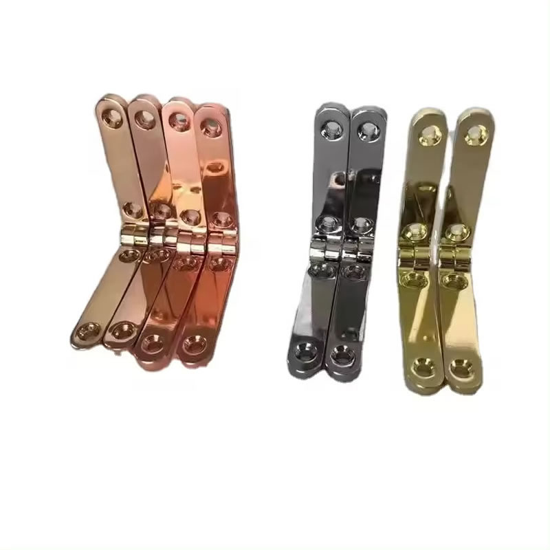 L High Quality Furniture Hardware Fitting Invisible Brass Gift Box tin hinges using for wooden box