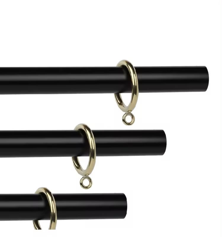 High Quality Customizable Aluminium Straight Curtain Pole Accessories for Home Window Decor