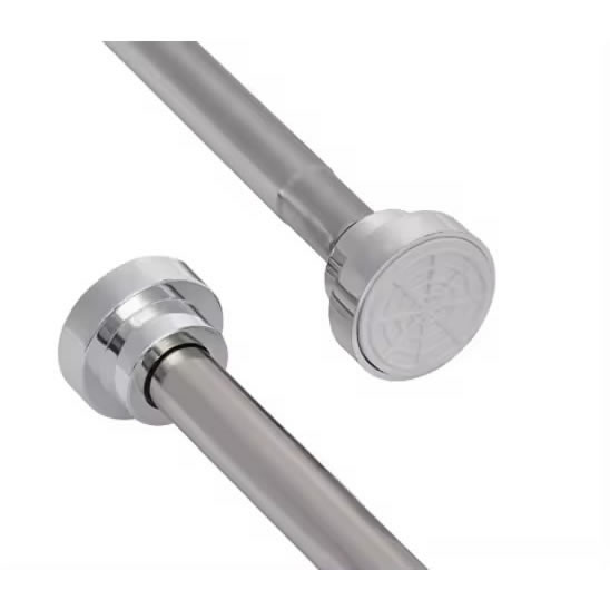 Stainless Steel Extendable Telescopic Curtain Rod Tension Pole Net Voile Shower Curtains Rail 83-130cm
